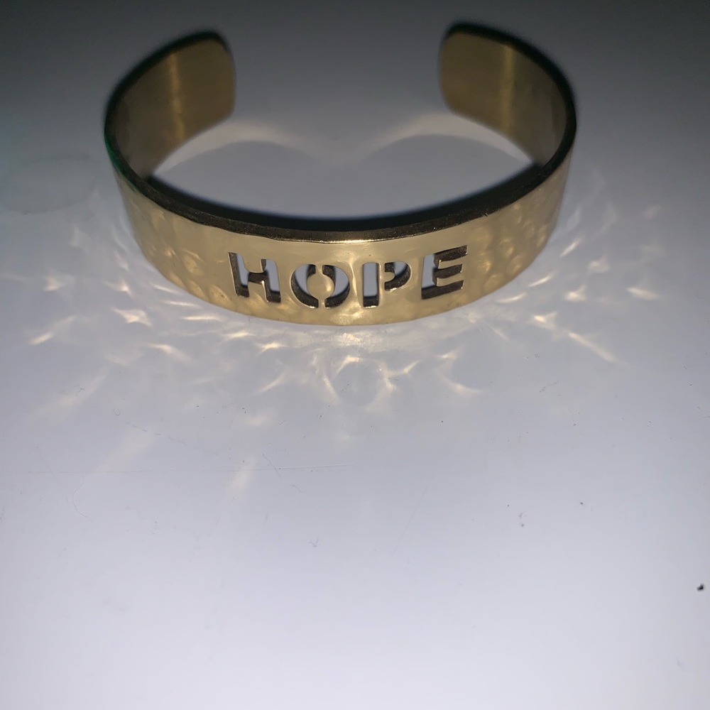 “Hope” rustic Cuff Bracelet